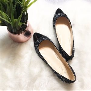 Nine West Solile Pointed Toe Textured Flats 8 Wide